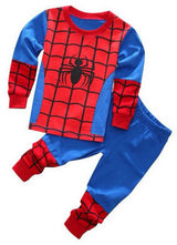 2-7years kid Sleepwear!New Spider-man Iron man Pajamas Kids Sleepwear Baby Boys Nightwear Pyjamas sets