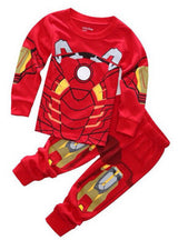 2-7years kid Sleepwear!New Spider-man Iron man Pajamas Kids Sleepwear Baby Boys Nightwear Pyjamas sets